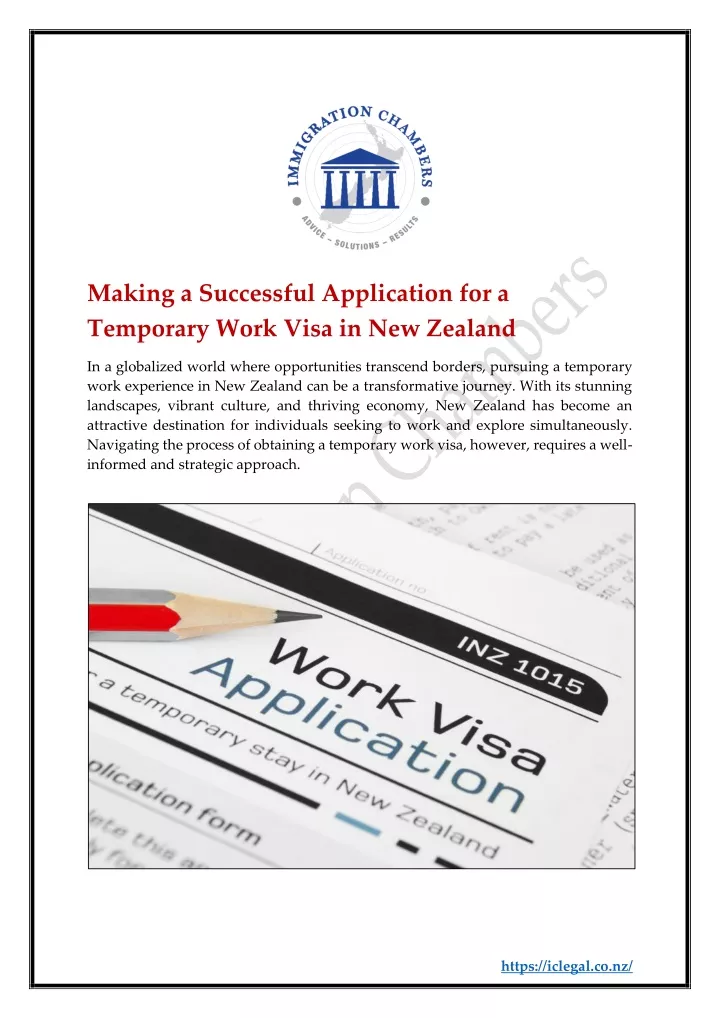 making a successful application for a temporary