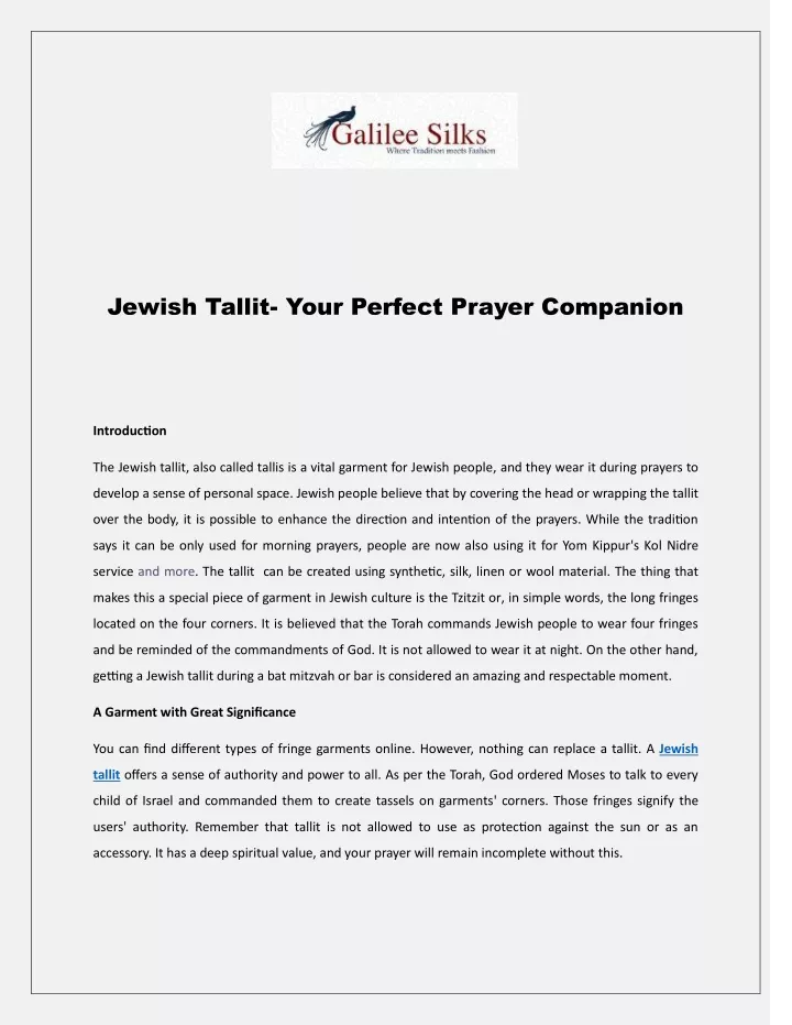 jewish tallit your perfect prayer companion