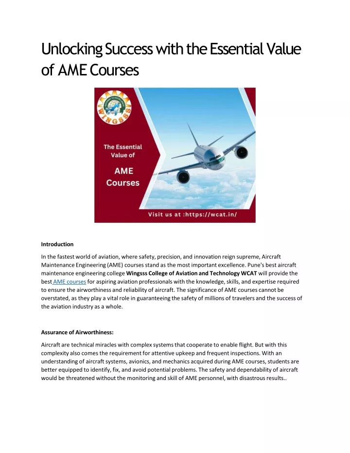 unlocking success with the essential value of ame courses