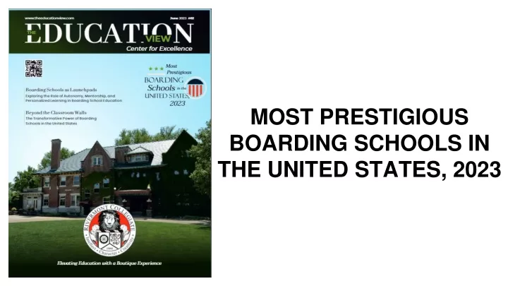 most prestigious boarding schools in the united