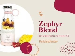 Best Blender for Ice and Frozen Fruit