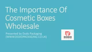 The Importance Of Cosmetic Boxes Wholesale - Dodo Packaging