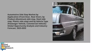 automotive side step market by application front