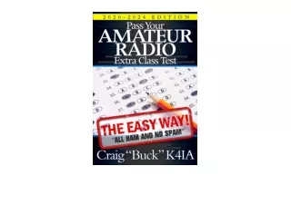 Download Pass Your Amateur Radio Extra Class TestThe Easy Way EasyWayHamBooks Book 6 full