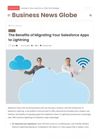 The Benefits of Migrating Your Salesforce Apps to Lightning