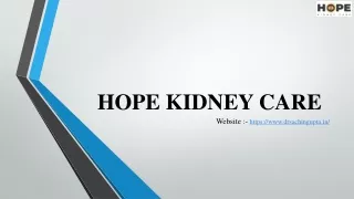 Hope Kidney Care - Hypertension Doctors in Thane