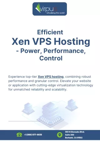 Efficient  Xen VPS Hosting - Power, Performance, Control