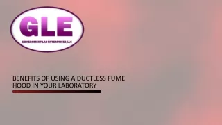 Benefits of Using a Ductless Fume Hood in Your Laboratory