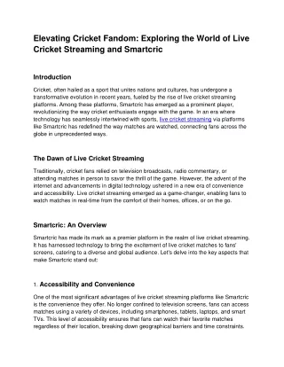 Countcric: Redefining Cricket Statistics and Analysis