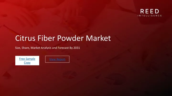citrus fiber powder market