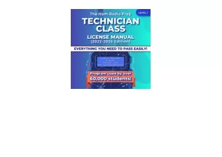 Ebook download The Ham Radio Prep Technician Class License Manual 20222026 full