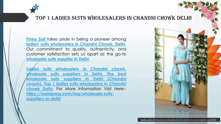top 1 ladies suits wholesalers in chandni chowk