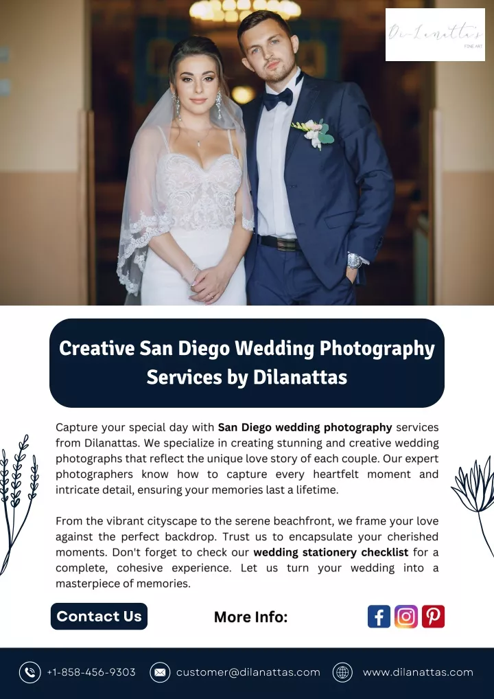 creative san diego wedding photography services