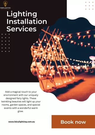 Lighting Installation Services | Fairy Lighting