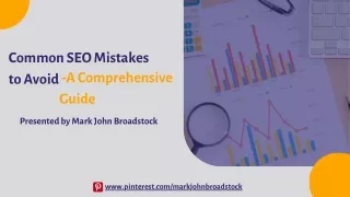 Common SEO Mistakes to Avoid - A Comprehensive Guide