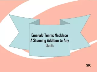 Emerald Tennis Necklace A Stunning Addition to Any Outfit