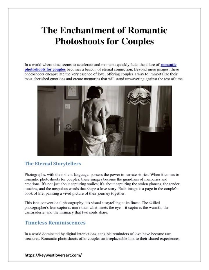 the enchantment of romantic photoshoots
