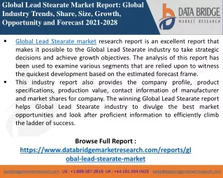 Lead Stearate - Chemical Material