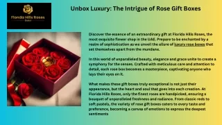 luxury rose boxes | Florida Hills Dubai