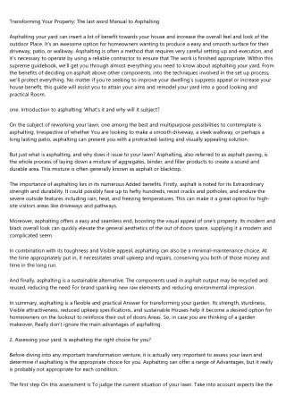 transforming your property the last word manual