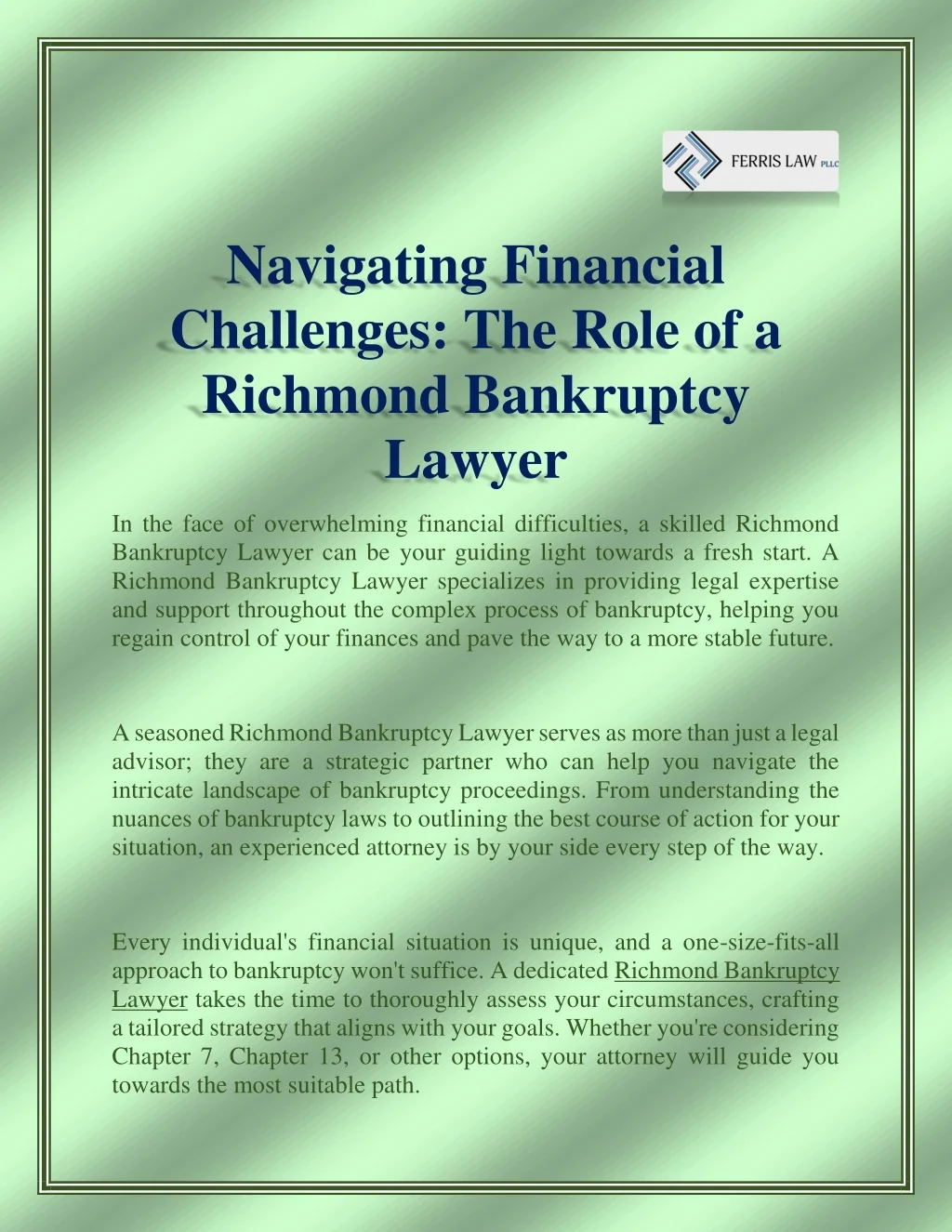 PPT - Navigating Financial Challenges PowerPoint Presentation, free ...