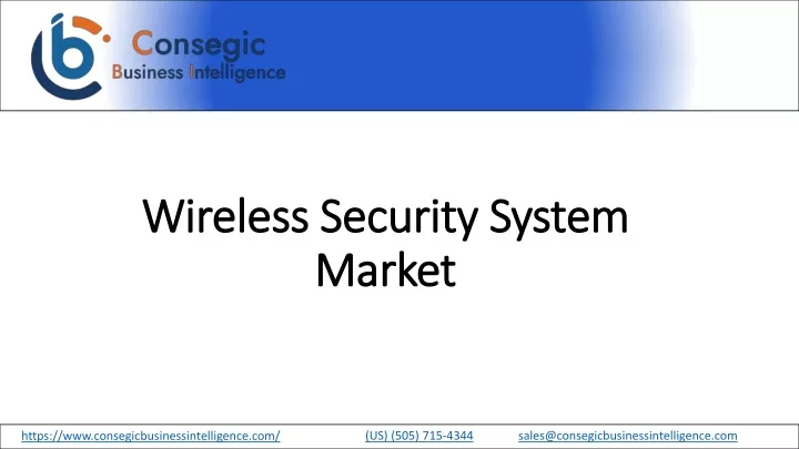 wireless security system market