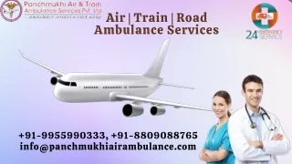 Pick Panchmukhi Air Ambulance Services in Patna and Delhi with Latest Medical Devices