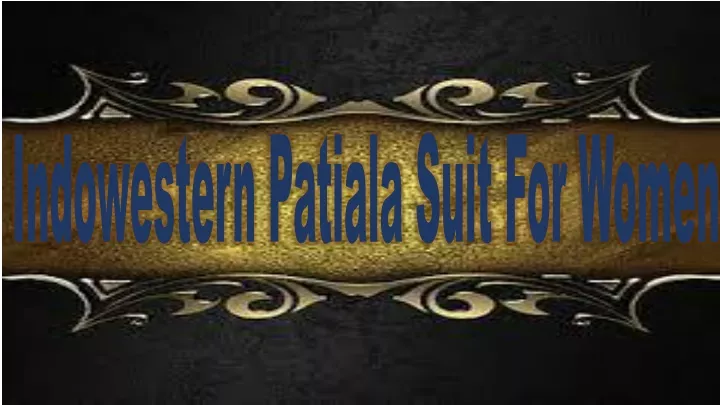 indowestern patiala suit for women