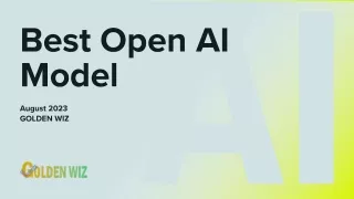 Best Open AI Model - Golden Wiz