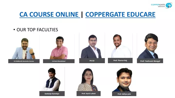 ca course online coppergate educare