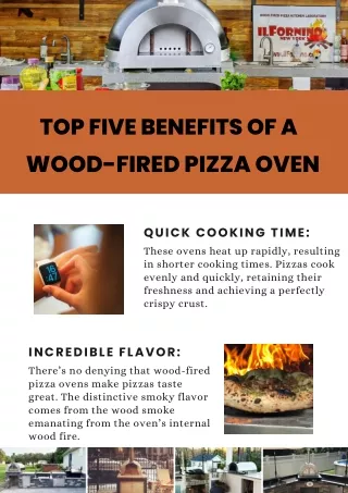 Top Five Benefits of a Wood-Fired Pizza Oven