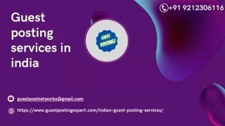 Guest posting services in india