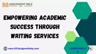 Empowering Academic Success through Writing Services