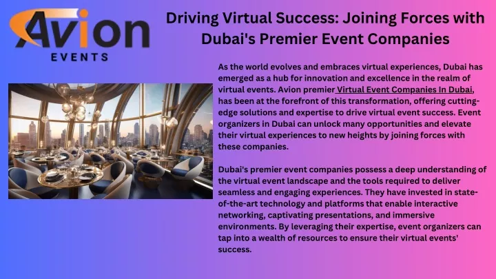 driving virtual success joining forces with dubai