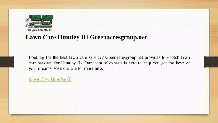 lawn care huntley il greenacresgroup net