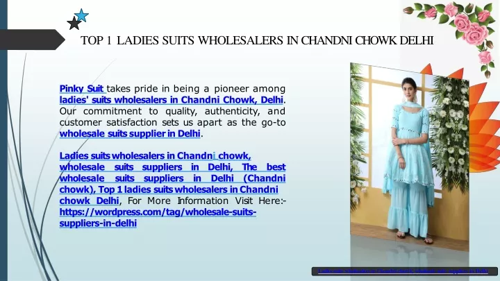 top 1 ladies suits wholesalers in chandni chowk delhi