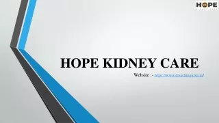 Hope Kidney Care - Nephrology and Hypertension Specialists in thane