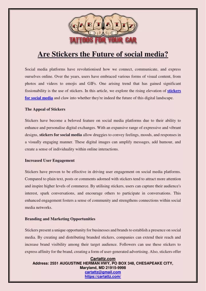 are stickers the future of social media