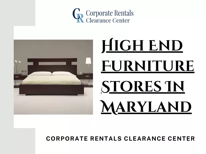 high end furniture stores in maryland