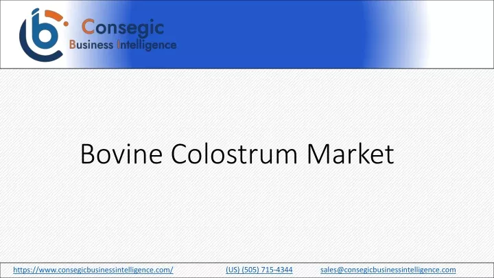 bovine colostrum market