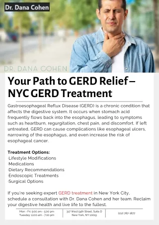 Your Path to GERD Relief – NYC GERD Treatment