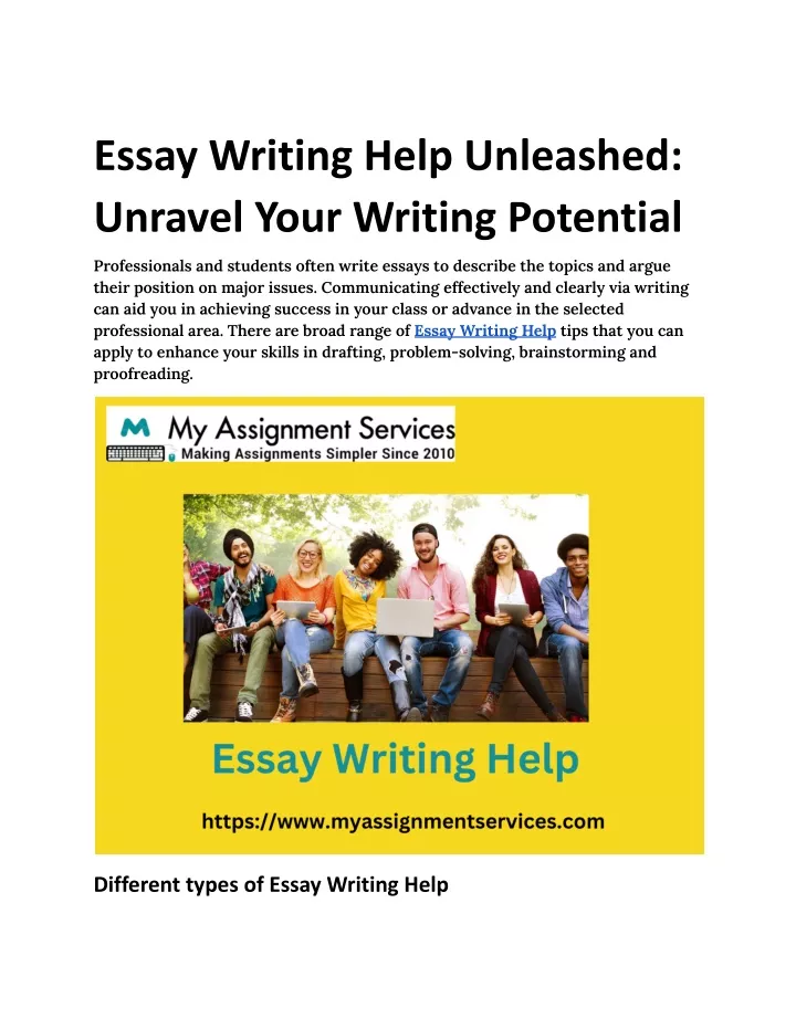 essay writing help unleashed unravel your writing