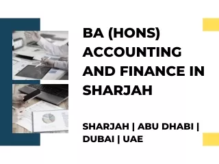 Bachelors in Accounting Degree in Dubai