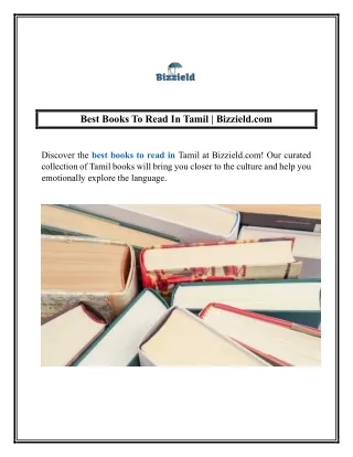 Best Books To Read In Tamil  Bizzield.com