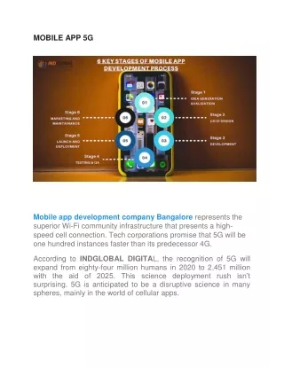 Mobile app development company Bangalore- Mobile 5G App