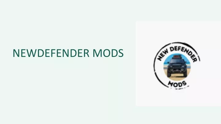 newdefender mods