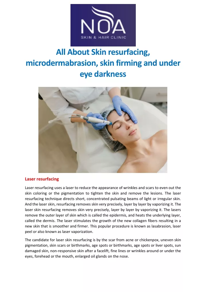 all about skin resurfacing microdermabrasion skin