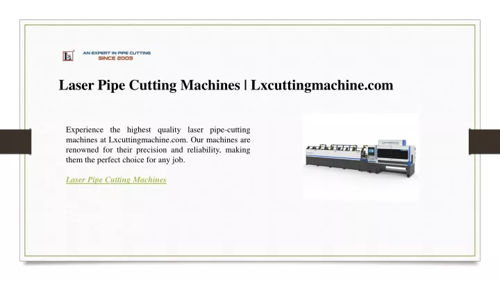 laser pipe cutting machines lxcuttingmachine com