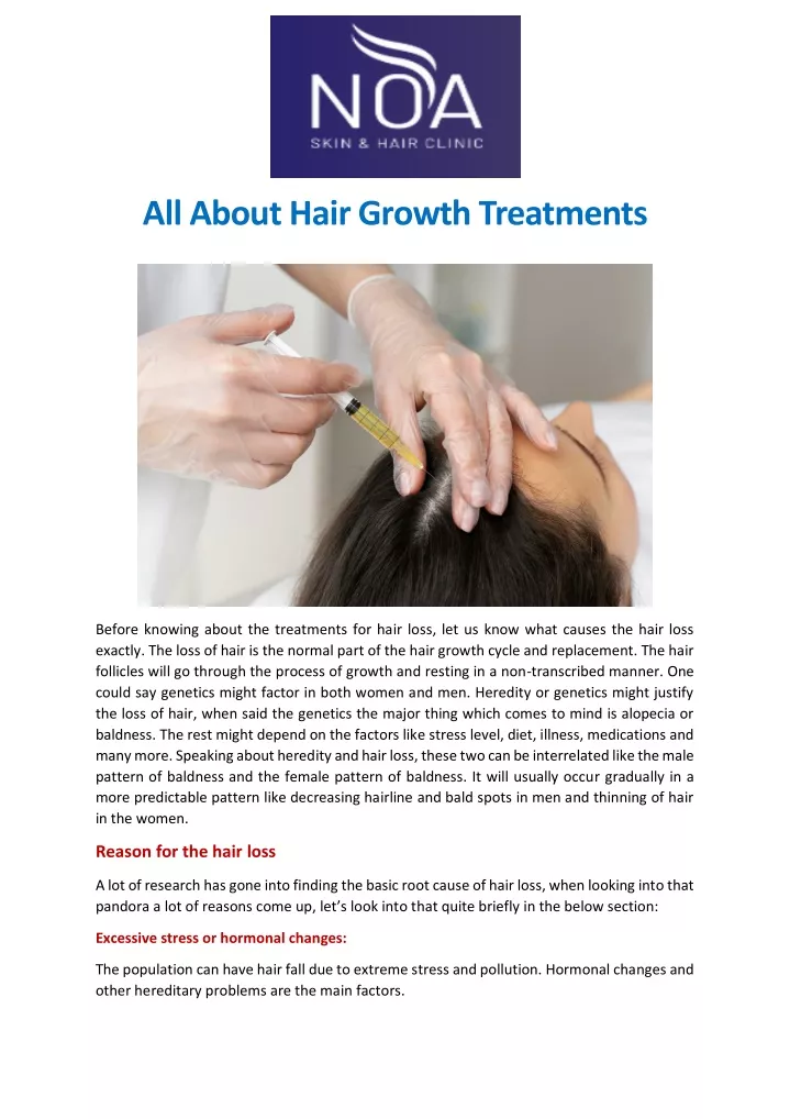 all about hair growth treatments