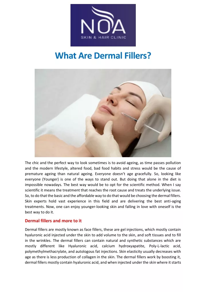 what are dermal fillers